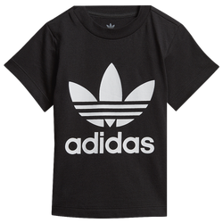 Boys' Toddler - adidas Originals Trefoil T-Shirt - Black/White