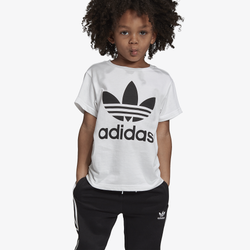Boys' Grade School - adidas Originals Adicolor Trefoil T-Shirt - White/Black