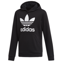 Mens red best sale adidas trefoil hoodie