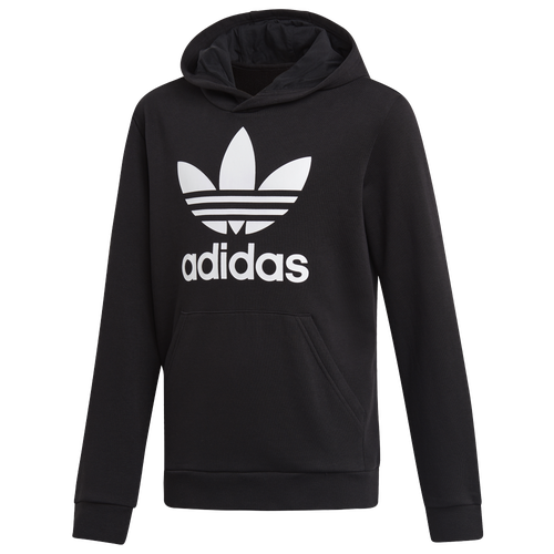 

adidas Originals Boys adidas Originals Adicolor Trefoil Hoodie - Boys' Grade School Black/White Size S