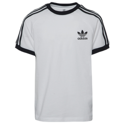 Boys' Grade School - adidas 3 Stripes T-Shirt  - White/Black