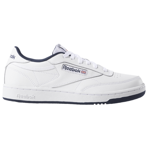 

Reebok Boys Reebok Club C - Boys' Grade School Shoes White/Navy Size 06.0