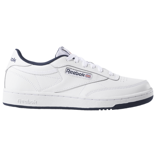 

Reebok Boys Reebok Club C - Boys' Grade School Shoes White/Navy Size 4.0