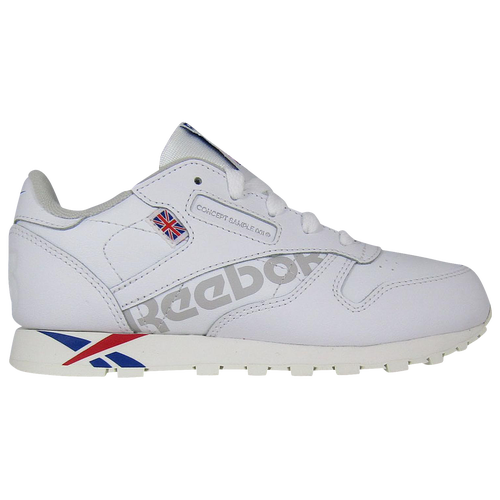 BOYS - Reebok Classic Leather Altered - White/Team Dark Royal Excellent Red