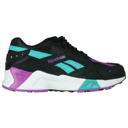 Girls' Grade School - Reebok Aztrek - Black/Teal/Purple