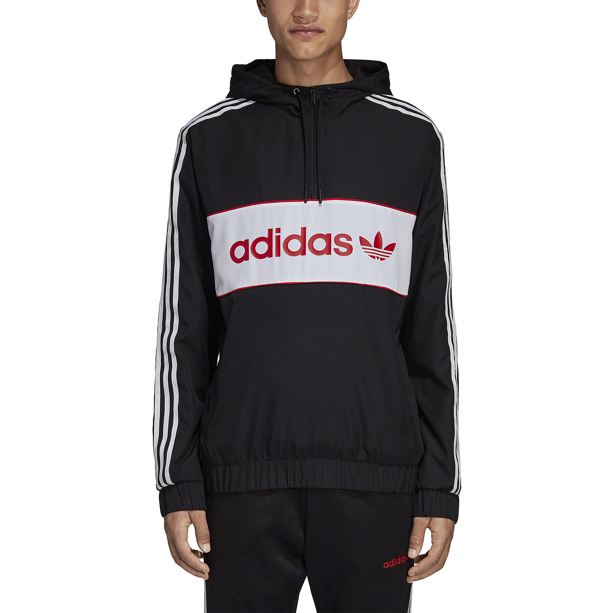 adidas half zip windbreaker