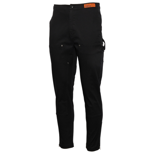 All City By Just Don Mens  Rivet Carpenter Pants In Black/black