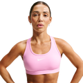 Nike Dri-FIT Swoosh Medium Support Bra - Nike White/Pink Rise
