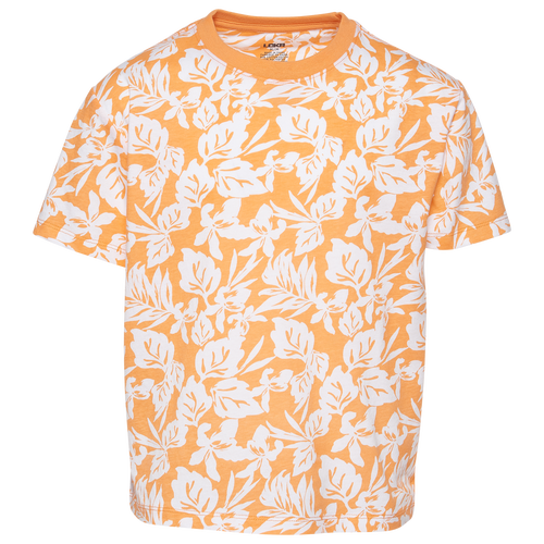 Shop Lckr Boys   Kid T-shirt In Orange/bright White