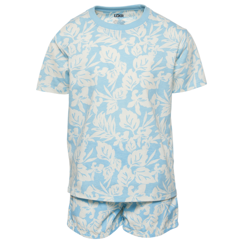 Lckr Kids' Boys  T-shirt And Shorts Set In Blue