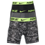 Nike Essential Micro Print 3 Pack Briefs - Men's Grey/Black