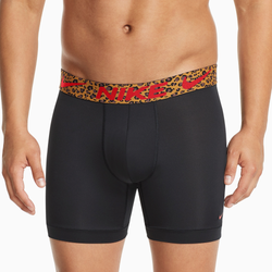 Men's - Nike Essential Micro Print 3 Pack Briefs - Black/Multi