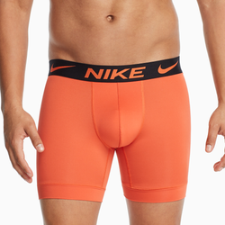 Men's - Nike Essential Micro Print 3 Pack Briefs - Orange/Orange