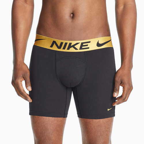 

Nike Mens Nike Lux Cotton Underwear - Mens Black/Gold Size XL