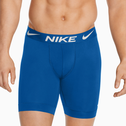 Men's - Nike Long Boxer Brief 3-Pack - Blue/Blue