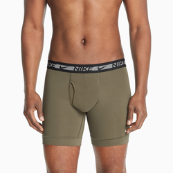 Men's - Nike Flex Micro 3 Pack Briefs - Beige/Beige