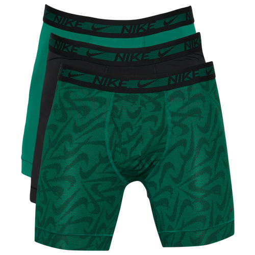 

Nike Mens Nike Flex Micro 3-Pack Boxer Brief - Mens Green/Black Size L