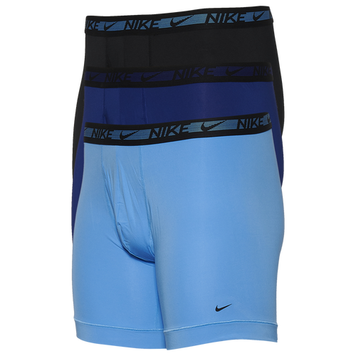 

Nike Mens Nike Flex Micro 3-Pack Boxer Brief - Mens Blue/Black Size S