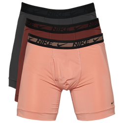 Men's - Nike Flex Micro 3-Pack Boxer Brief - Pink/Brown/Grey
