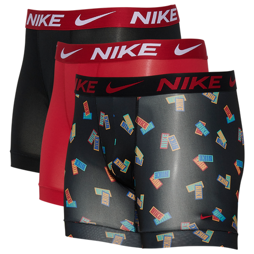 

Nike Mens Nike Micro Boxer Brief 3-Pack - Mens Red/Black Size S