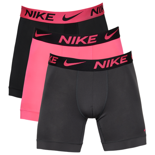 

Nike Mens Nike Micro Boxer Brief 3-Pack - Mens Gray/Pink/Black Size M