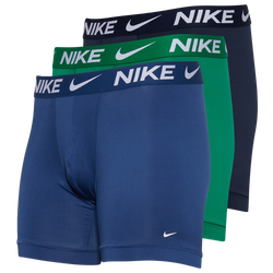 Men's - Nike Micro Boxer Brief 3-Pack - Green/Navy/Blue