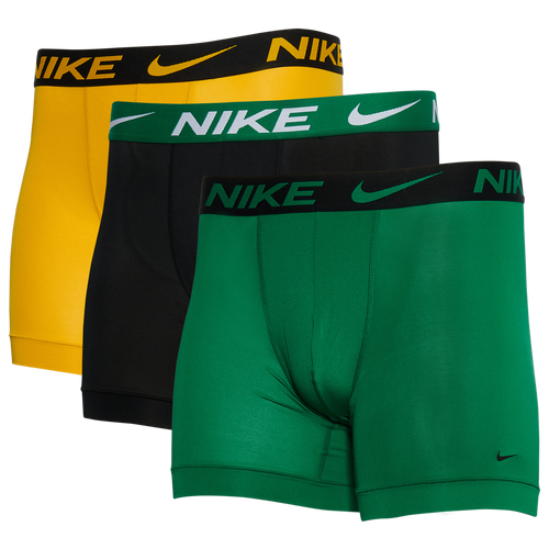 

Nike Mens Nike Micro Boxer Brief 3-Pack - Mens Green/Yellow/Black Size L