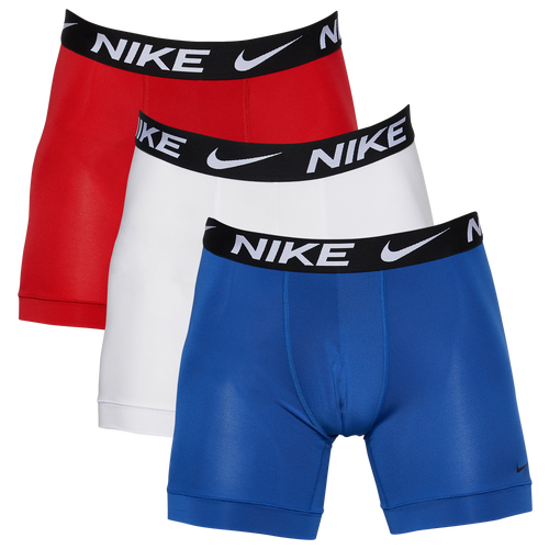

Nike Mens Nike Micro Boxer Brief 3-Pack - Mens Red/White/Blue Size L