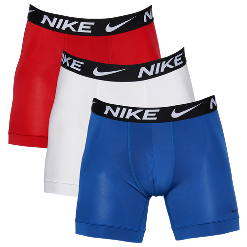 

Nike Mens Nike Micro Boxer Brief 3-Pack - Mens Red/White/Blue Size S