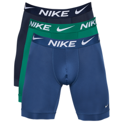 Men's - Nike Micro Boxer Brief 3-Pack - Green/Navy/Blue