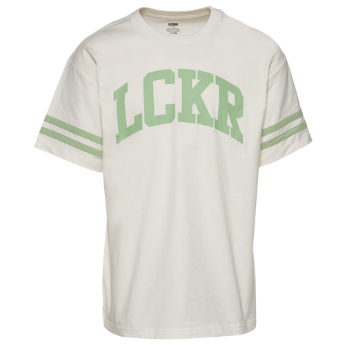 

LCKR Mens LCKR Logo T-Shirt - Mens White/White Size L