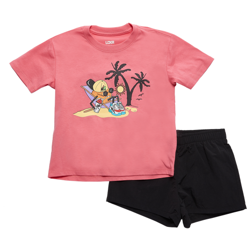 

LCKR Boys LCKR T-Shirt and Shorts Set - Boys' Toddler Gum/Black Size 2T