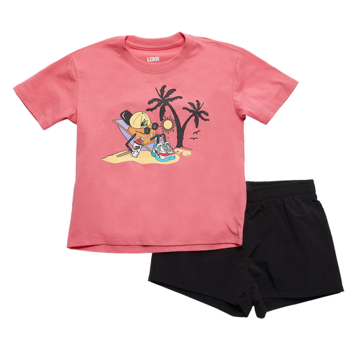 

Boys LCKR LCKR T-Shirt and Shorts Set - Boys' Toddler Gum/Black Size 2T