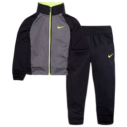 Boys' Toddler - Nike Colorblock Swoosh Tricot Set - Black/Black