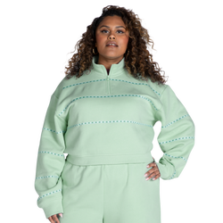 Women's - Melody Ehsani Stripe Half Zip Pullover - Mint/Mint
