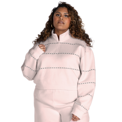 Women's - Melody Ehsani Stripe Half Zip Pullover - Peach