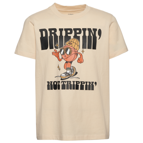 BOYS - LCKR Don't Trip Graphic T-Shirt - Parchment/Black