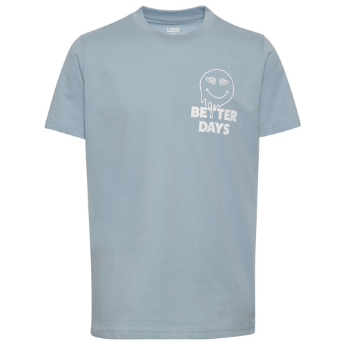 Lckr Boys   Drippy Days Graphic T-shirt In Gray
