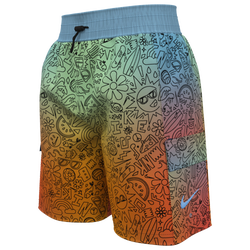 Boys' Grade School - Nike Doodle 6 Inch Swim Shorts - Multi/Multi