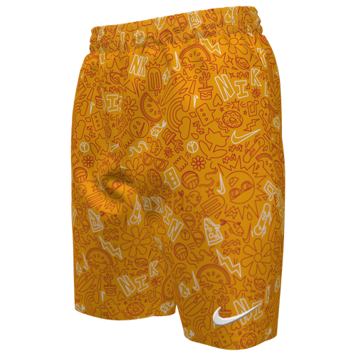 

Nike Boys Nike Doodle 7 Inch Swim Shorts - Boys' Grade School Orange/Orange Size L