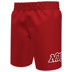 Boys' Preschool - Nike Logo 5 Inch Swim Shorts - Red/Red