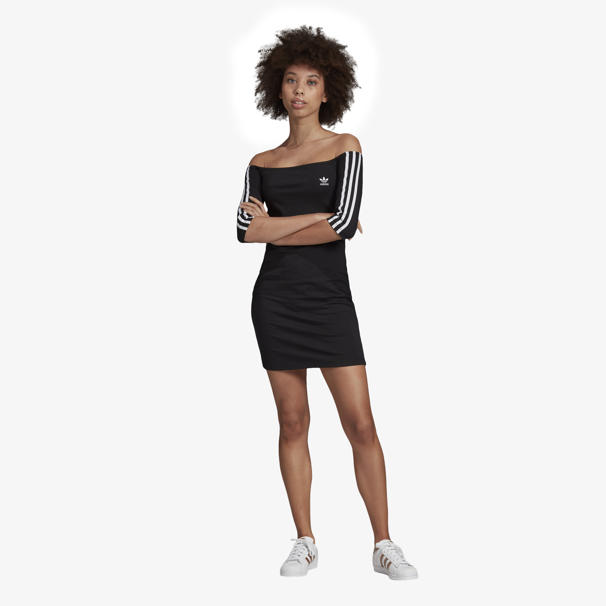 adidas with dress outfit