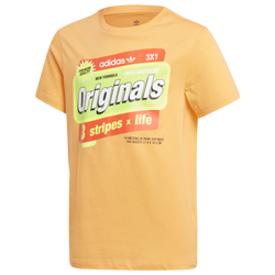 Grade School - adidas Originals Bodega Graphic T-Shirt - Flash Orange/Solar Red/Yellow