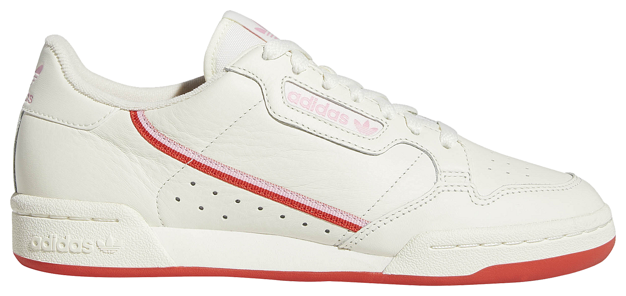 adidas continental 80 off white true pink