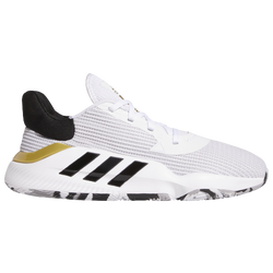 Men's - adidas Pro Bounce Low - White/Black/Gold Metallic