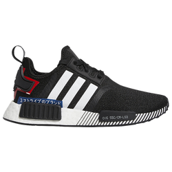 Boys' Grade School - adidas Originals NMD R1 Refined E2E_Jan7 - Black/White/Red