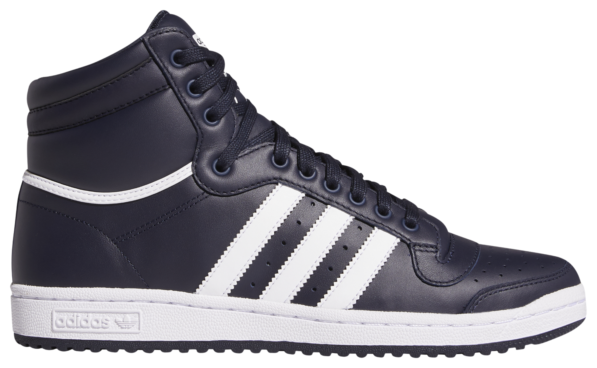 high top black and white adidas