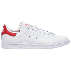 Men's - adidas Originals Stan Smith - White/White/Lush Red