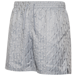 Men's - Nike Swoosh Link Emblem Shorts - Wolf Grey/Grey