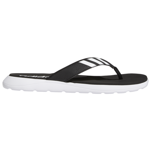 Shop Adidas Originals Mens Adidas Comfort Flip-flops In Ftwr White/core Black/core Black